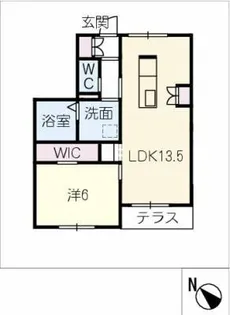 グラツィオーソ一宮富士【1階】の間取り