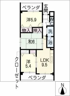 ニューパーク芝【2階】の間取り