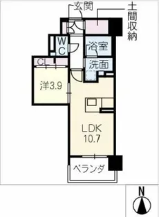 スイーツメゾンNAGOYA【6階】の間取り