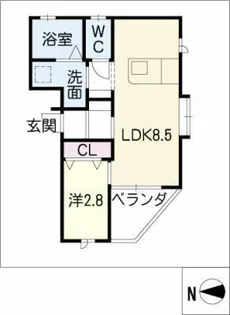 アルファパル瑞穂下坂【4階】の間取り