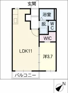コーポエポリアE【2階】の間取り