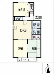 レ・ウィッテル【2階】の間取り