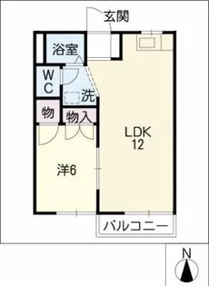 KUR HAUS N B棟【1階】の間取り