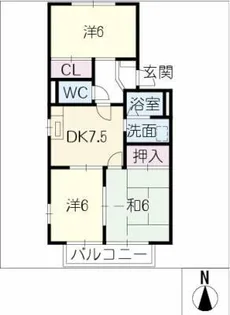 ジョヴィアル【2階】の間取り