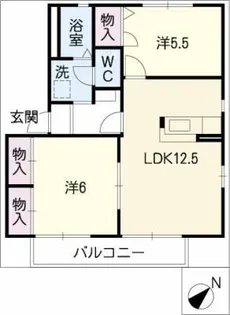 コーポ楓【1階】の間取り