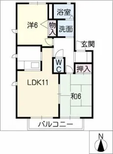 アメニティ青山【2階】の間取り