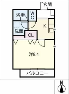 フィオーレ東海通【1階】の間取り