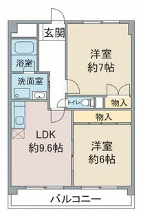 サン徳重【202号室】の間取り