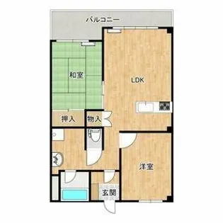 滝子アネックス【3-B号室】の間取り