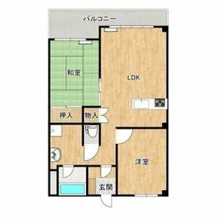 滝子アネックス【3-B号室】の間取り