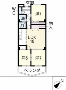 Bari Hills【2階】の間取り