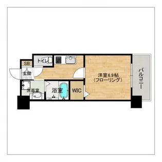 エンクレスト天神TERRACE【8階】の間取り