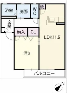 フォーレス山口【2階】の間取り