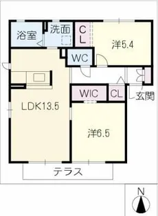 アドラブール美園【1階】の間取り
