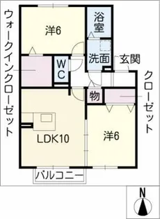 クレール【2階】の間取り