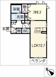 グランカーサ【2階】の間取り