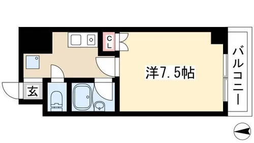 ラ・コール栄5【4階】の間取り