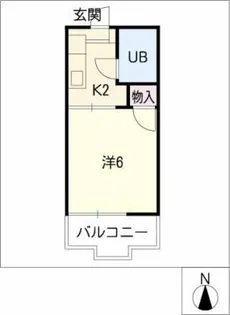 ベルメゾン【2階】の間取り