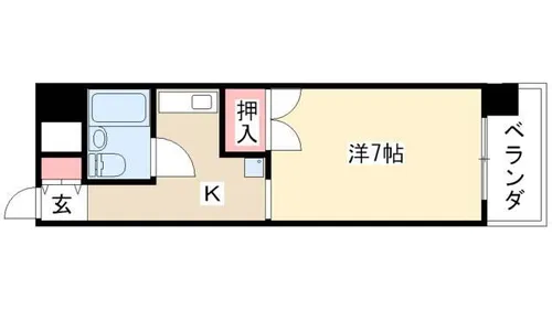 ジローズ浄心【210号室】の間取り