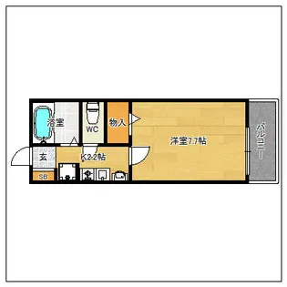 セリバテール太宰府【207号室】の間取り