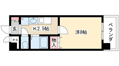 ベル池下【302号室】の間取り