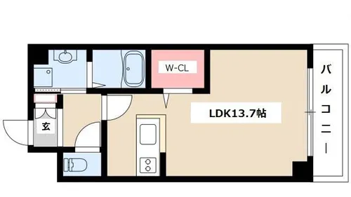 スリーディーガーデン本山【2階】の間取り