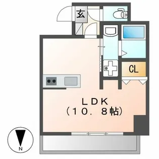ラグゼナ浄心【1階】の間取り