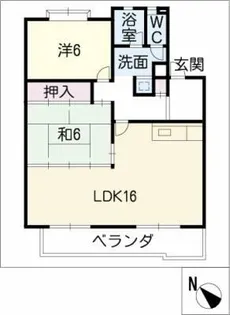 ヴィラ葉山【1階】の間取り