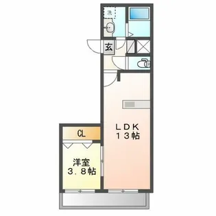 ラグゼナ浄心【8階】の間取り