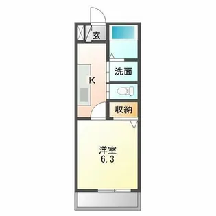 エル・メゾン神戸【1階】の間取り