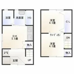 丸米アパート 西棟【1階】の間取り
