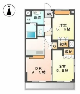 リセス ヴィレッジ【2階】の間取り