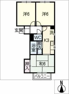サンハイツイトウ【2階】の間取り