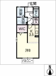 ラ・フォーレ幸心 A棟【1階】の間取り