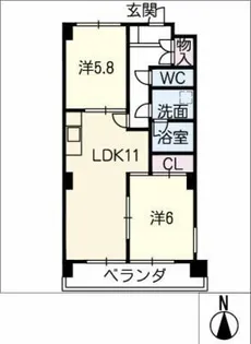 ISHIKAWAビル【4階】の間取り