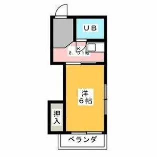 ハイツリトル松下【202号室】の間取り