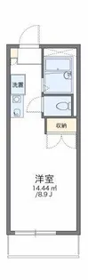 レオパレスサンフラワー【204号室】の間取り