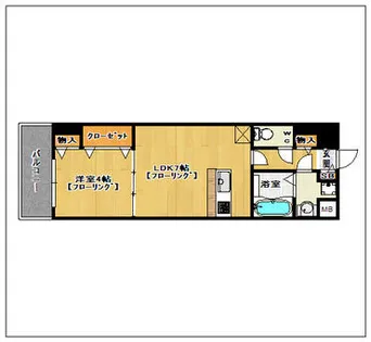 エンクレスト吉塚駅前II【11階】の間取り
