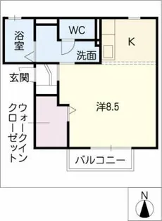 リヴェールD【1階】の間取り