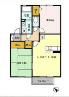 クリスタルWAKAII【B208号室】の間取り