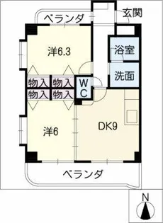 第三仁ビル【4階】の間取り