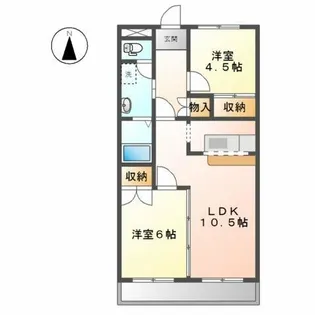 エスポアロイヤル【2階】の間取り