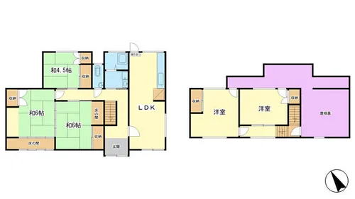 兵庫県姫路市飾東町庄【一戸建】の間取り
