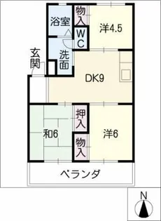 第一橋本マンション【2階】の間取り