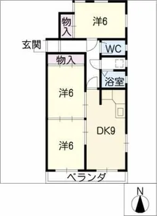 第3吉野ハイツ【1階】の間取り
