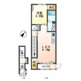 シュプリーム桜【2階】の間取り