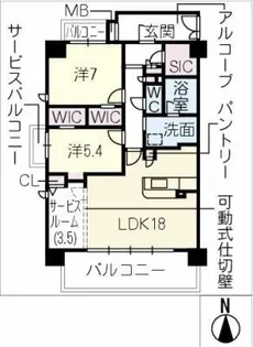 Gran Monsilva【6階】の間取り