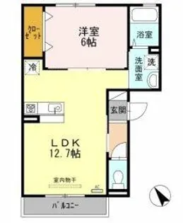 ローテローゼ大塚【3階】の間取り