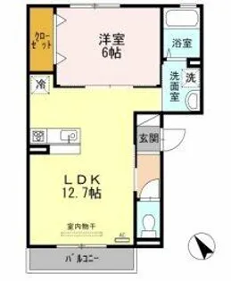 ローテローゼ大塚【3階】の間取り