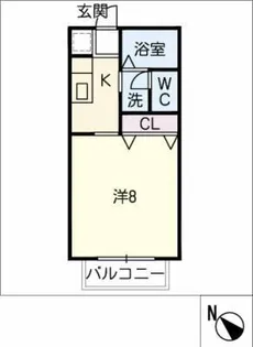 サン・friends秀舟【2階】の間取り
